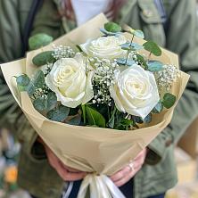 Букет Нежные грёзы в Фершампенуаз Букет цветов из: Розы в Фершампенуаз